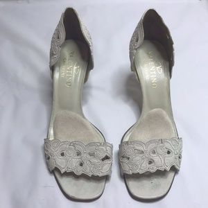 Valentino Garavani Sandal Heels White Leather